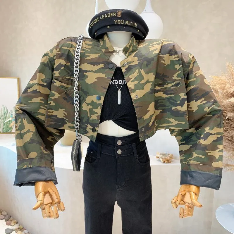 

New Women's Clothing 2022 Autumn Fashionable versatile short top Street personality Long sleeve coat Jacket