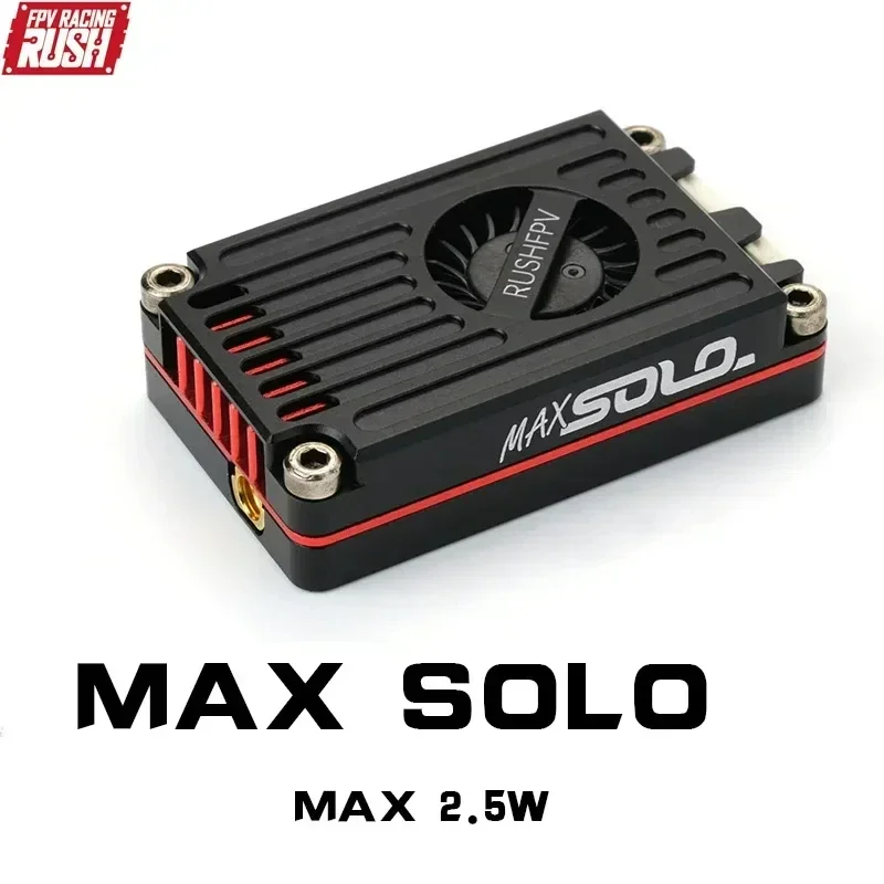 Фото RUSH TANK MAX SOLO 5,8 ГГц 2,5 Вт Высокомощный 48-канальный видеопередатчик VTX с корпусом с ЧПУ для RC FPV дальнего действия №3