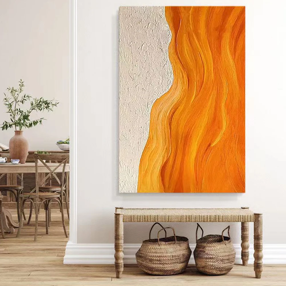 

HUACAN, ручная работа, абстрактная, 100% ручная роспись, картина маслом на холсте, настенная, подвесная картина, искусство, Современное украшение ...