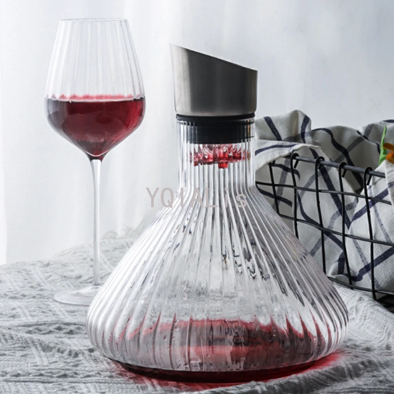 

5 Styles Polar Fashion 1500-2000Ml Waterfall Red Wine Speedy Decanter Iceberg Golden Wide Edge Bottle Home Artwork Jug Pot
