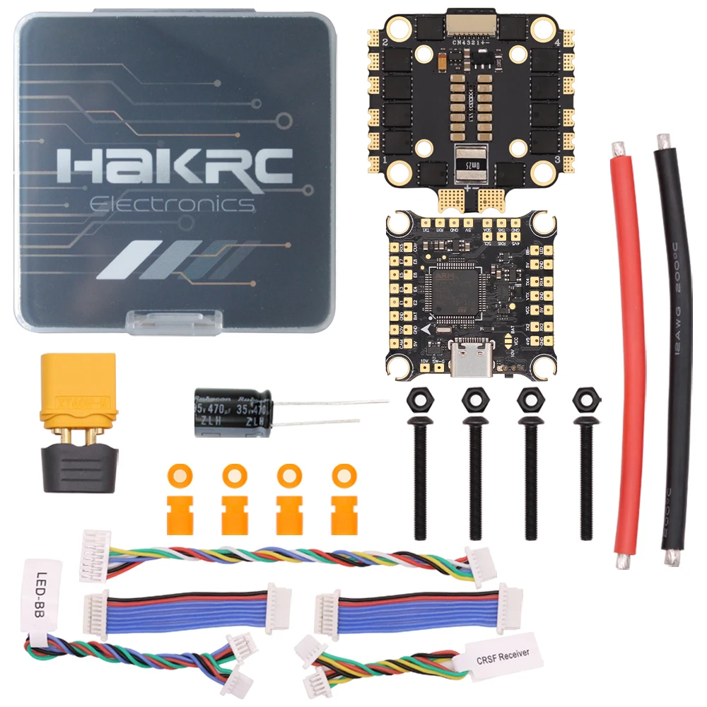 Фото 2026 Hakrc F7 F722 V2 SE Flytower 2-6S 65A X4 ESC 32 бит Бесщеточная скорость Iflight для Geprc Tmotor Frame Dr-ones Аксессуары №1