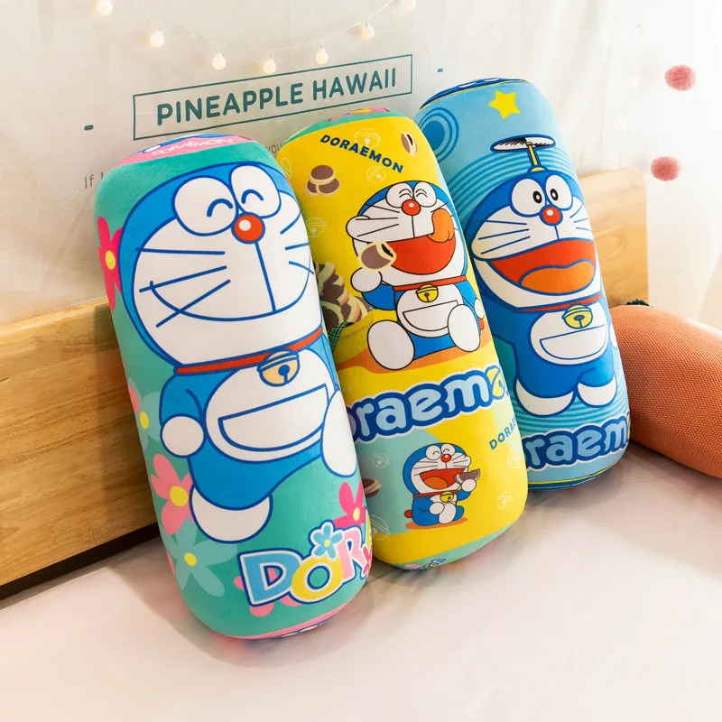 

Креативная плюшевая игрушка Doraemon, цилиндрическая Автомобильная подушка, милая кошка, мягкая кукла-животное, украшение комнаты, Детский Рождественский подарок