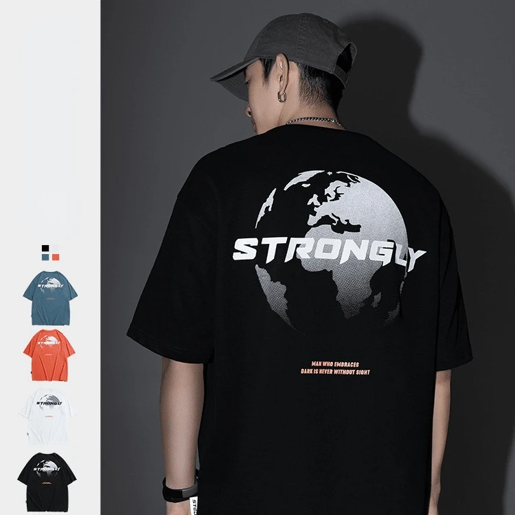 

Couple Clothes 2022 Spring Summer New Lovers' New Style Reflective Men's Shirt Unisex Casual Streetwear Men T-shirt