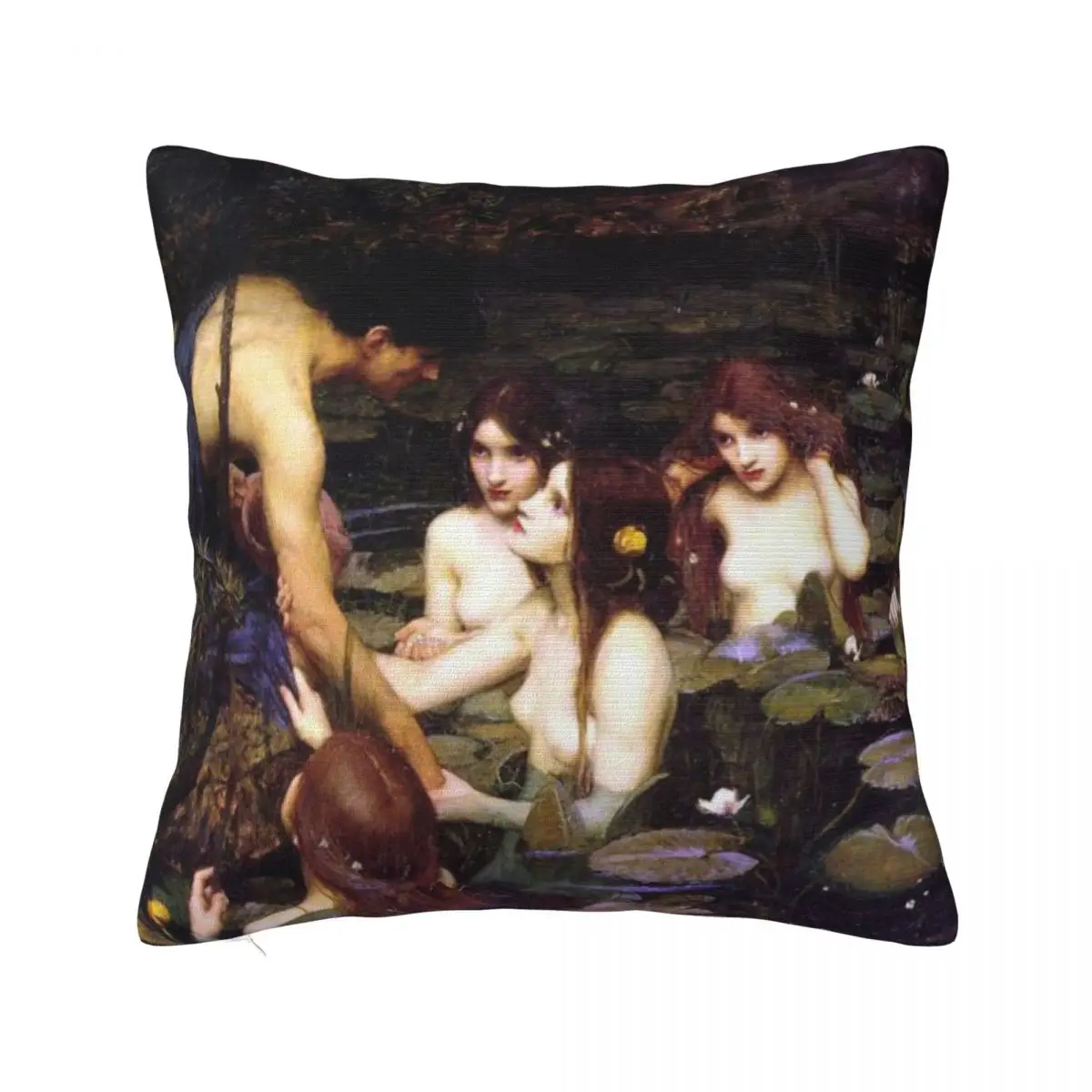 Hylas And The nymphi By J W Waterhouse Подушка Чехол