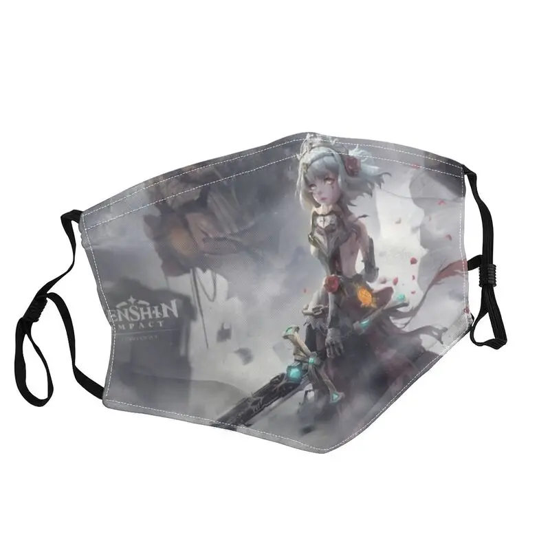 

Non-Disposable Genshin Impact Mask for Face Action Adventure Game Men Women Anti Haze Dustproof Protection Respirator Muffle