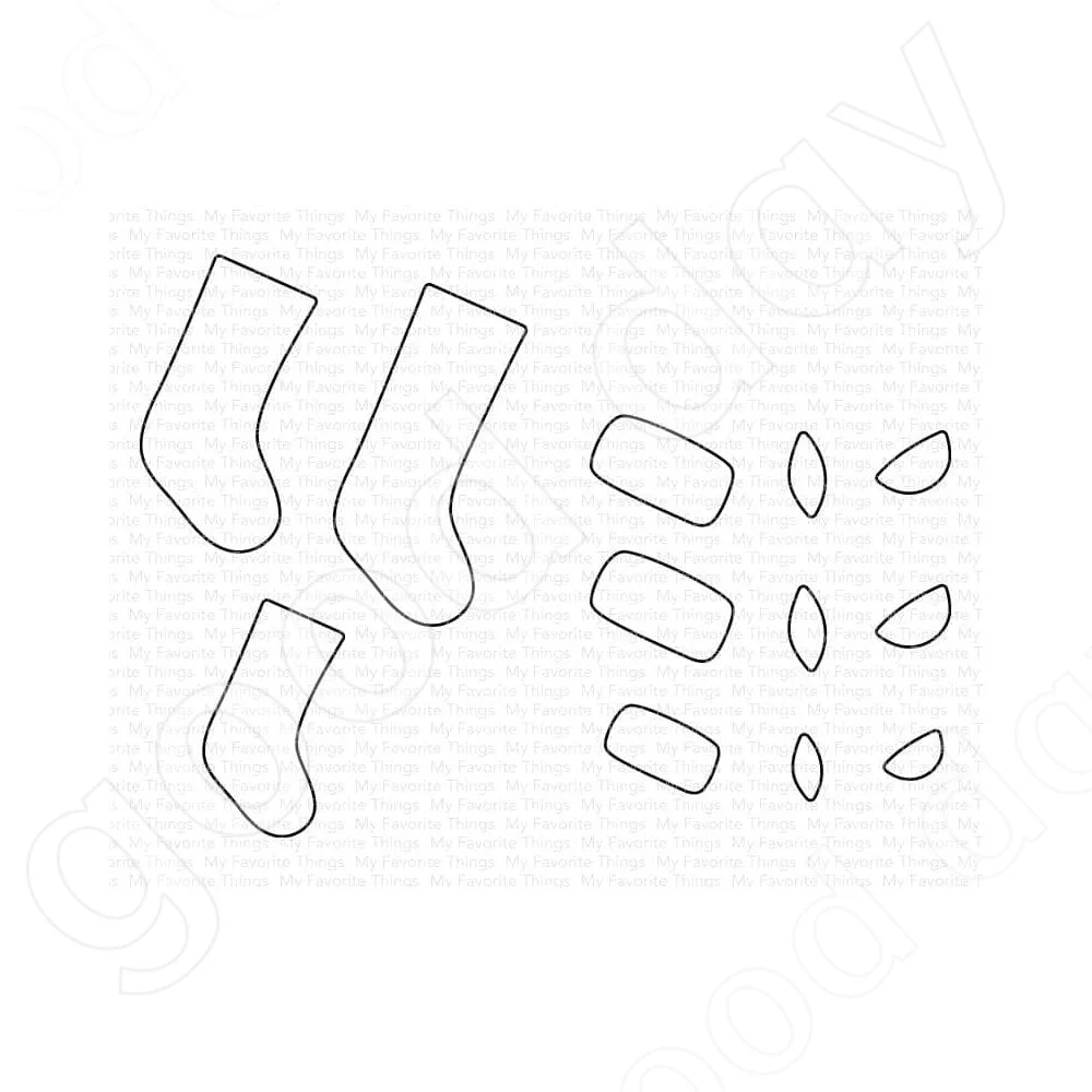 

New Arrival Stocking Trio Metal Cutting Dies Scrapbook Diary Decoration Embossing Template Diy Greeting Card Handmade Hot Sale