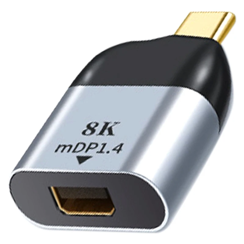 

Переходник с USB Type-C на Mini DP, переходник с USB C на Mini Display Port для Thunderbolt 3 8K 4K 60Hz MDP для MacBook iPad Pro 2020