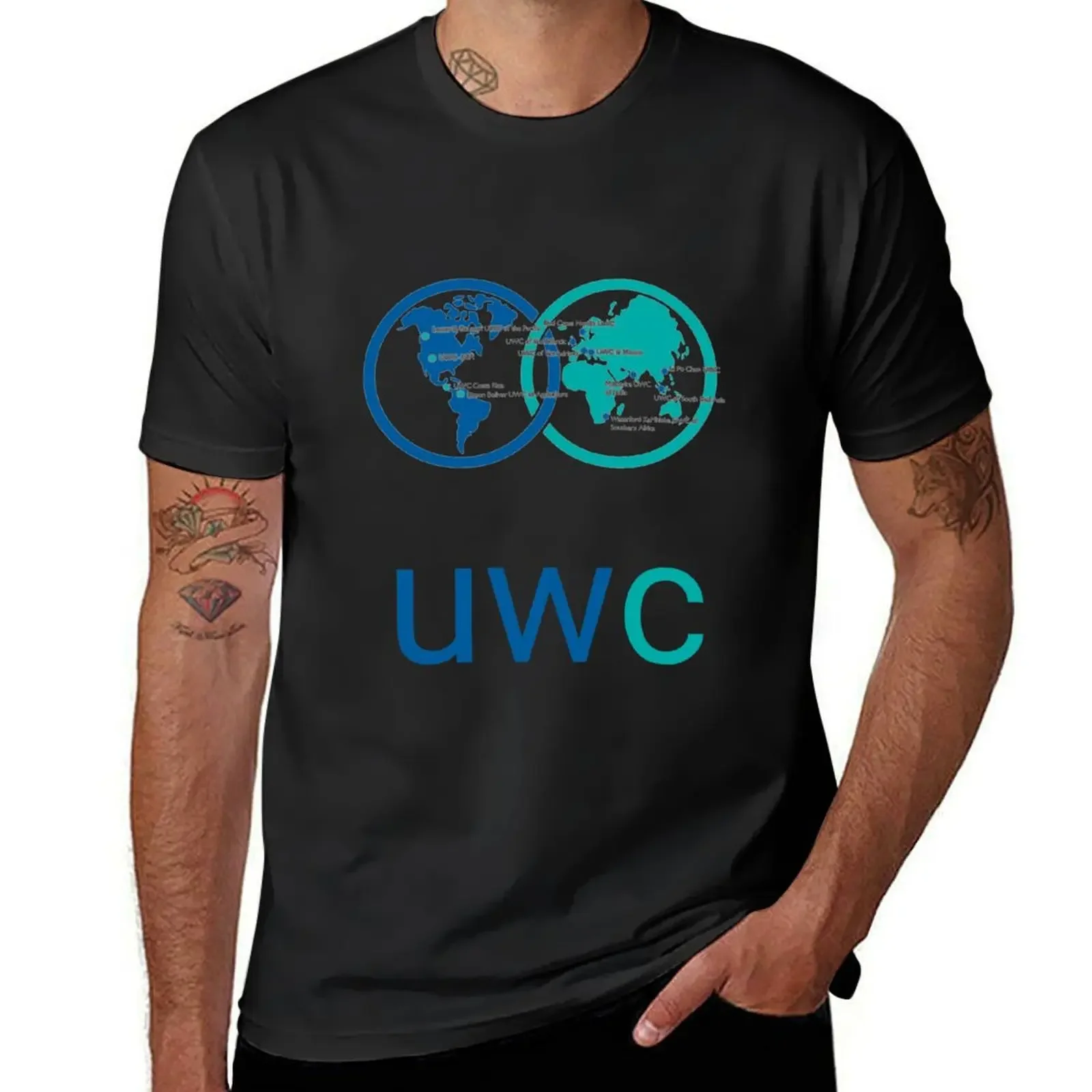 UWC United World футболка колледжа Новая коллекция быстросохнущие Мужские Винтажные