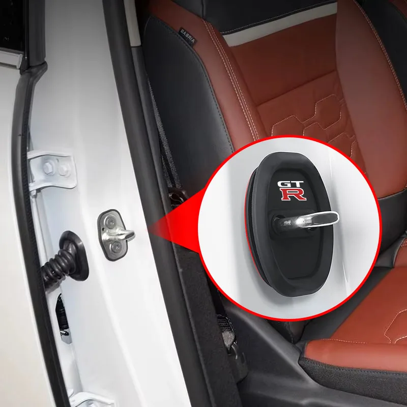 4 шт. силиконовые защитные накладки на замки дверей автомобиля для Nissan Nismo Almera Tiida Juke Teana Qashqai 350Z 370Z GTR (art.: 3920da30d893f) - 3920da30d893f