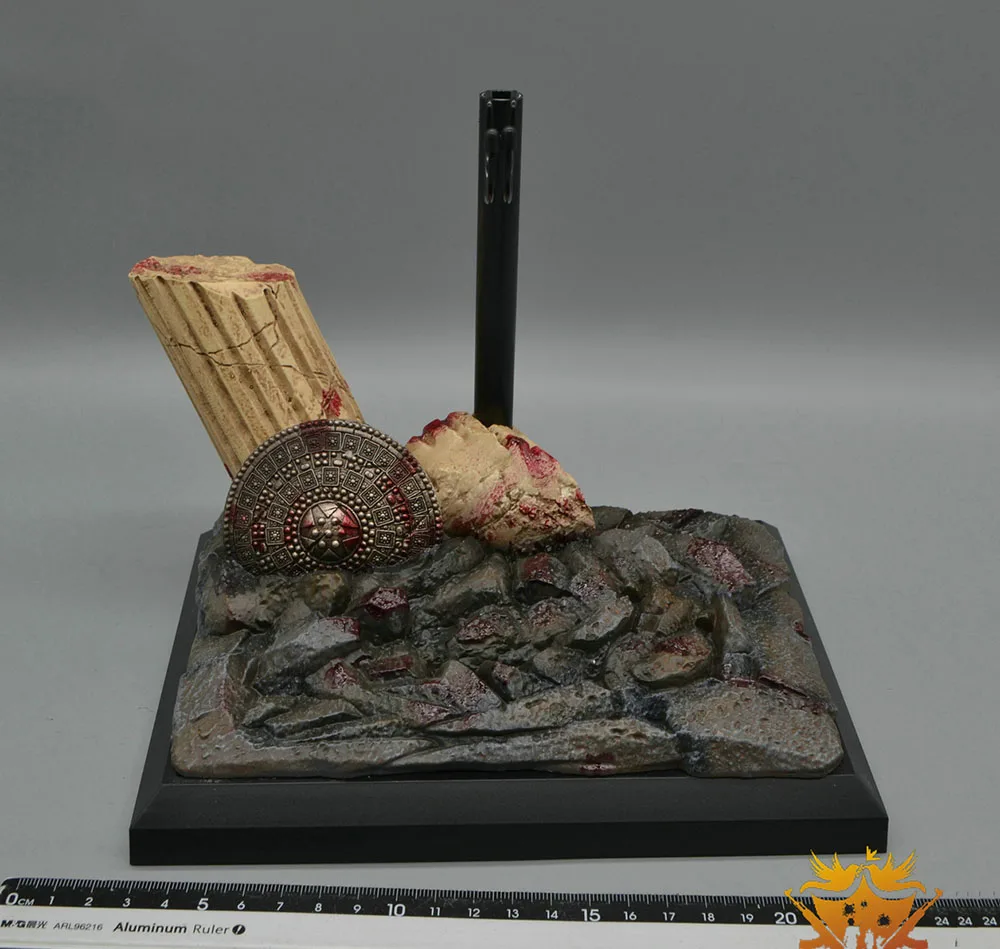 1/6 г., HAOYUTOYS HH18049, Империя легион, бойня на лошади, греческий Первый боевой батальон воина, подставка на платформе, кронштейн для фанатов