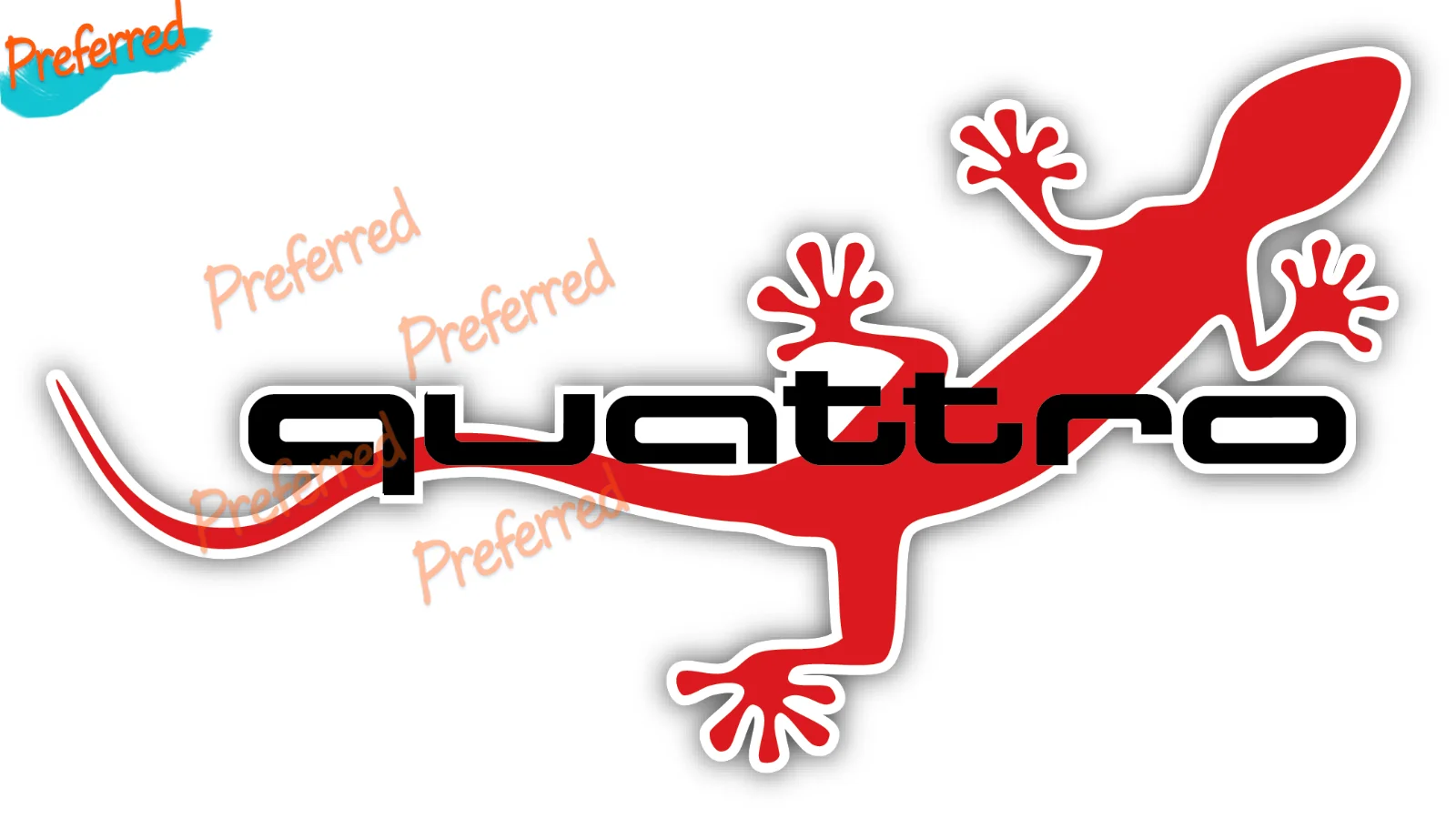 

Car Goods Francais Waterproof PVC Vinyl Die-Cut Stickers Suitable for Quattro Styling Side Door Decals Car Sticker SUV 4x4