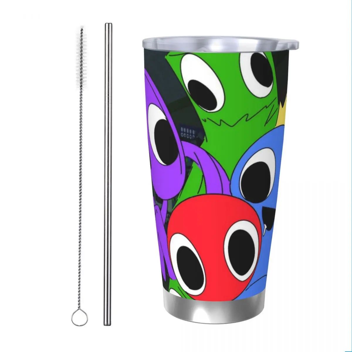 Радужные друзья 20 унций автомобильная кружка из нержавеющей стали соломенная