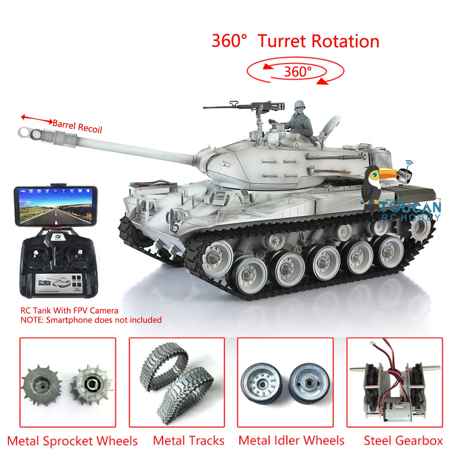 

Henglong 1/16 RC Танк 360 ° Вращение башни 7.0 Уолкер бульдог RTR Радиоуправляемый Танк 3839 FPV игрушки для взрослых TH20341-SMT6
