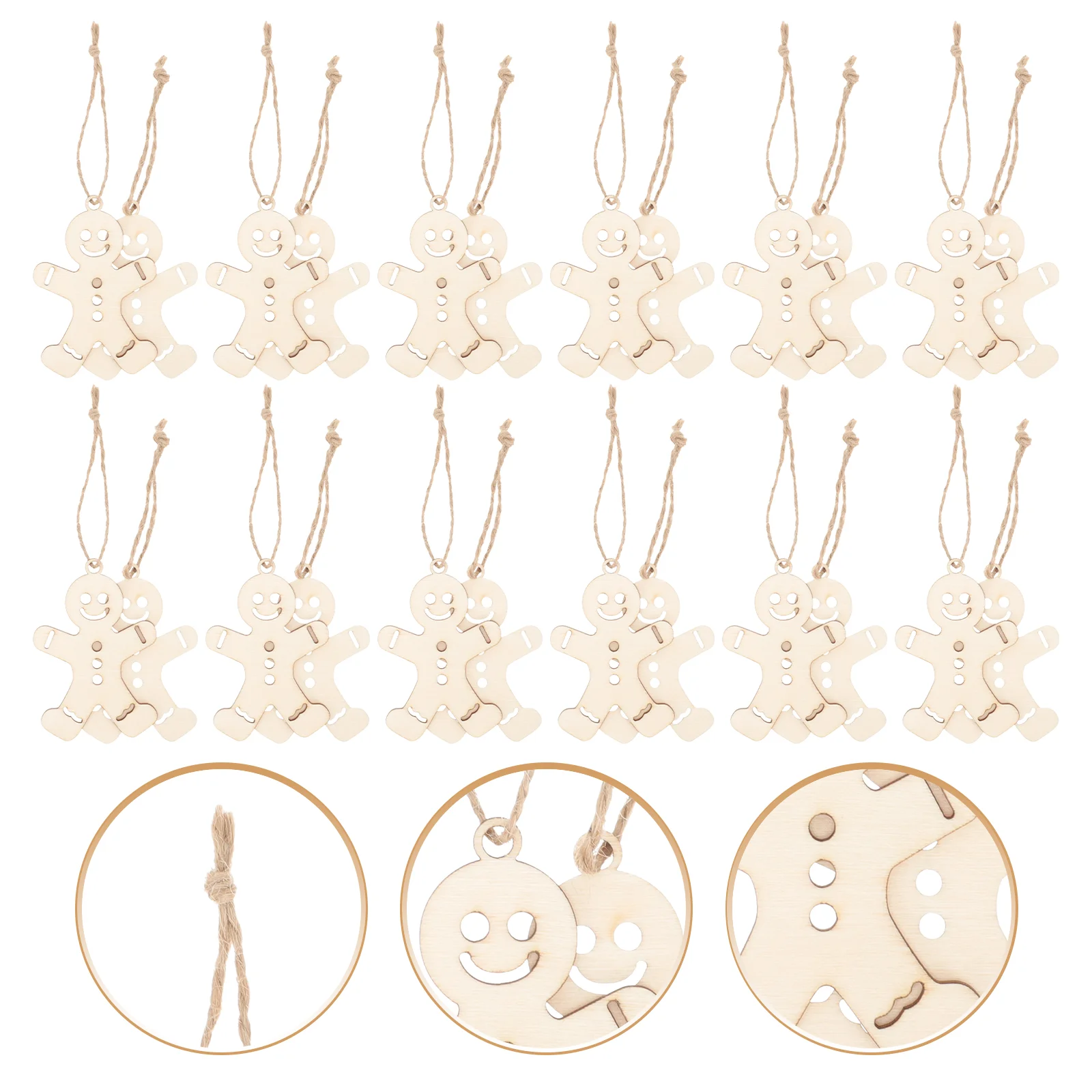 100 шт. незаконченный пряничный вырез деревянный человек осенний декор для кухни