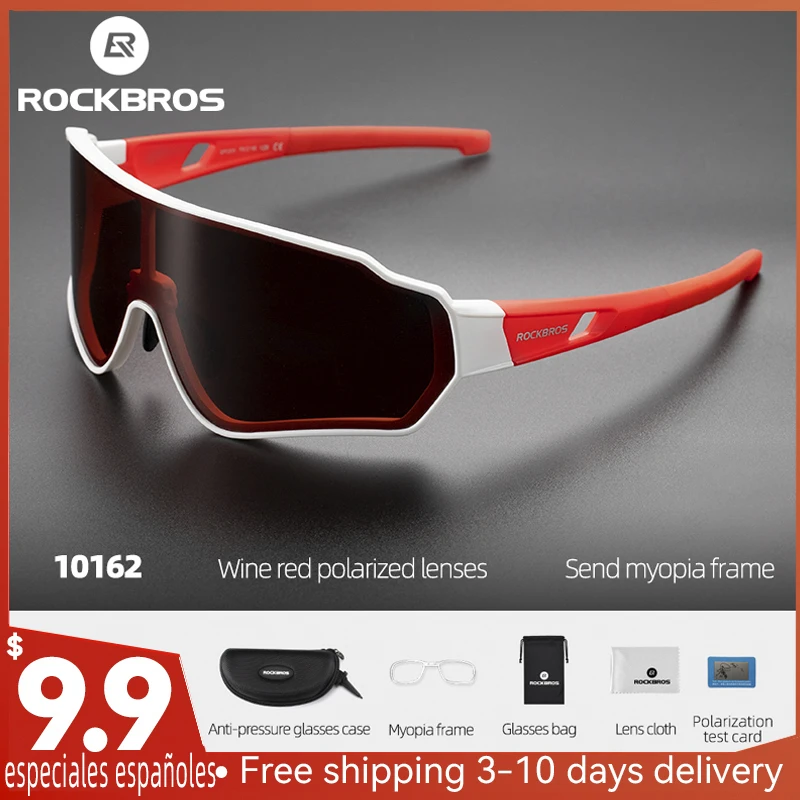 

ROCKBROS Bicycle Glasses Photochromic Glasses Outdoor Polarized Sport Hiking Eyewear Inner Myopia Frame Bike Glasses Accessories