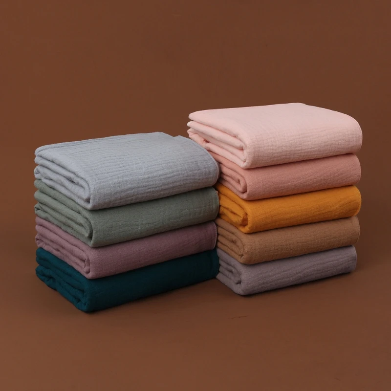 

Мягкое хлопковое муслиновое детское нагрудник, однотонное одеяло, успокаивающее полотенце для новорожденных, защитное одеяло для