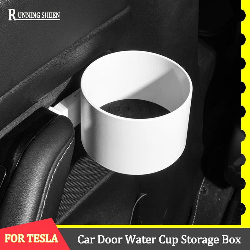 

For Tesla Model 3 Model Y Door Mount Cup Holder Drink Coffee Bottle Stand Coaster Water Proof Interior Asccesseries