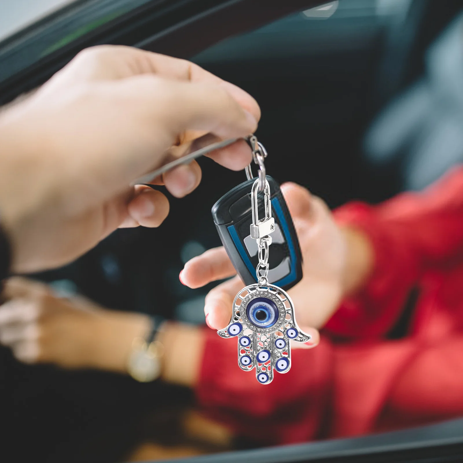 5 шт. подвески для ключей от сглаза автомобильный кулон брелок Рука Фатимы