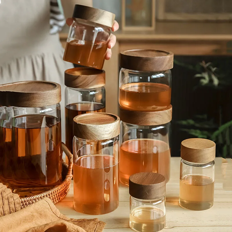 

Multi-Size Screw Mouth Honey Glass Bottles High Temperature Storage Food-Grade Bird's Nest Sub-Bottling Jam Sealed Coffee Beans