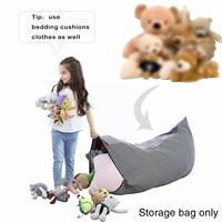 stuffed animal storage bean bag chair plush toy storage bean childrens storage storage bag bag bag canvas large clothing b f8e5