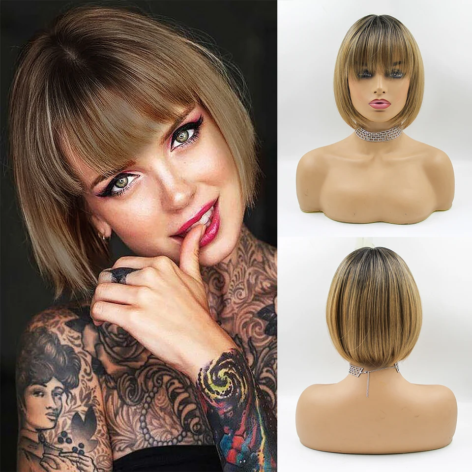 brown bob wig