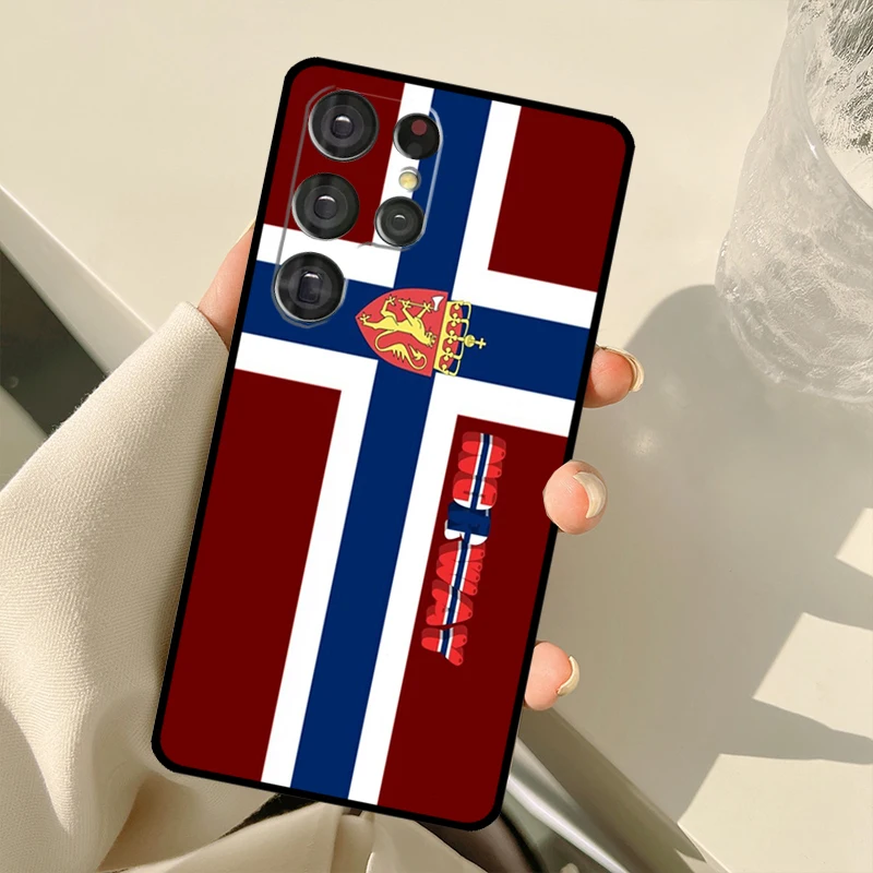 Чехол с флагом Норвегии для телефона Samsung Galaxy S20 FE S21 S22 Ultra Note20 Note10 S8 S9 S10 Plus чехол -