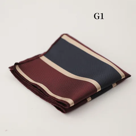 23 см классический полосатый нагрудный платок для мужчин, деловой носовой платок в горошек, деловой костюм, карманное полотенце, повседневный полиэстер, коричневый носовой платок