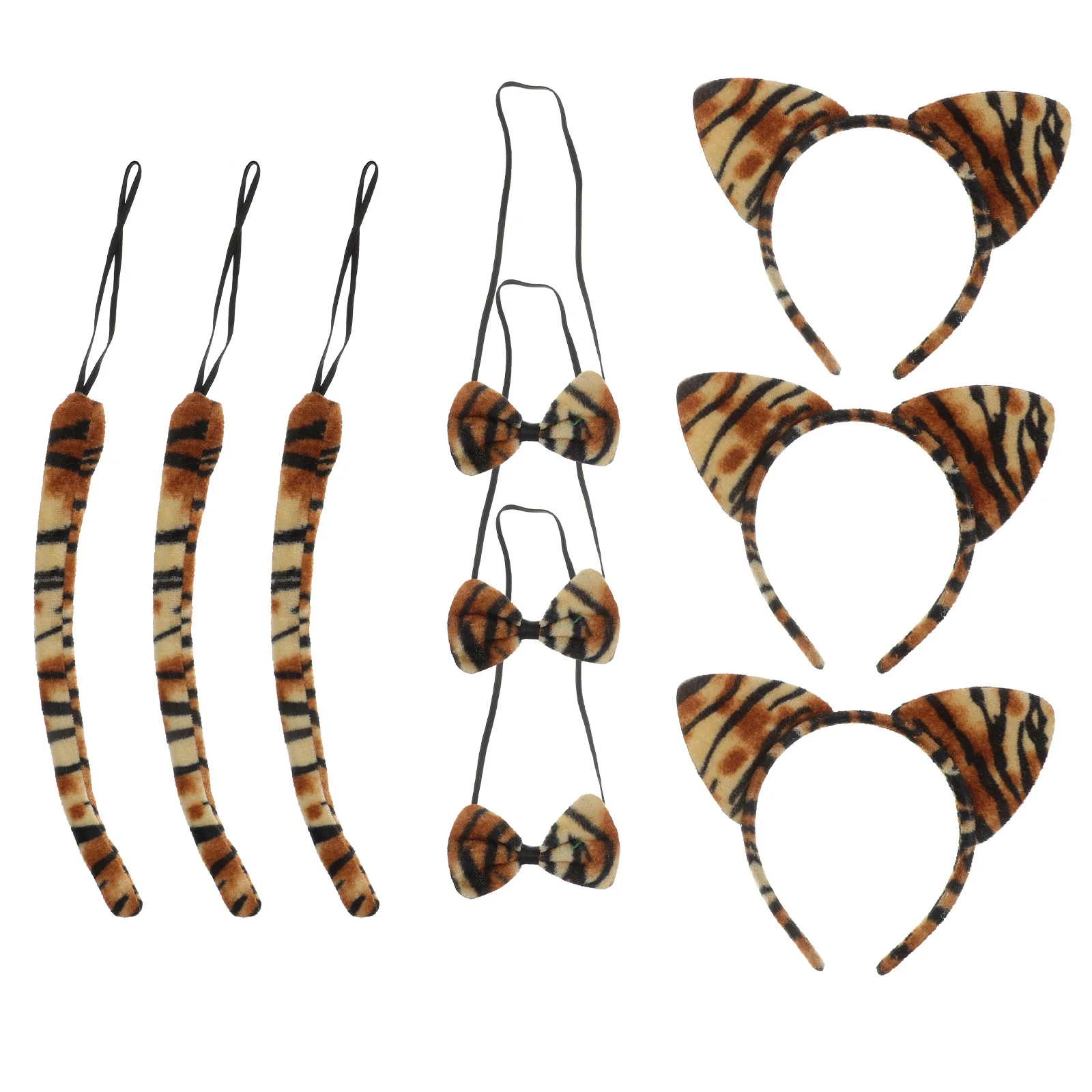 

9 шт./комплект, детские повязки для волос с хвостом