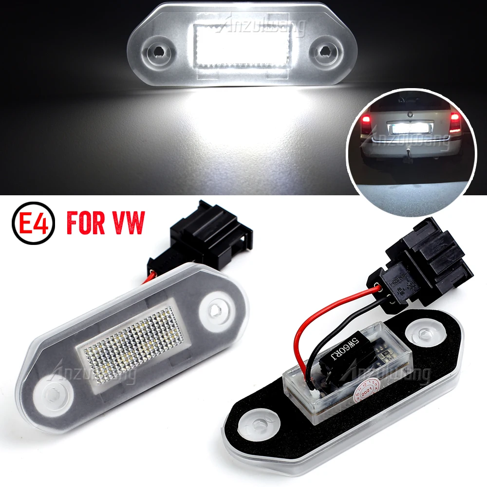 

For VW Golf MK3 for Skoda Octavia I Golf III Vento A3 Jetta III Gol 2 G2 Gol 3 G3 Car License Number Plate Light Lamp