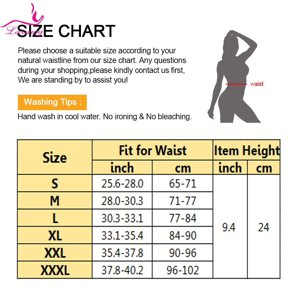 LAZAWG Waist Trainer Belt Wrap Neoprene Sweat Sauna Body Shaper Modeling Belly Strap Women Tummy Slimming Fat Burn Trimmer