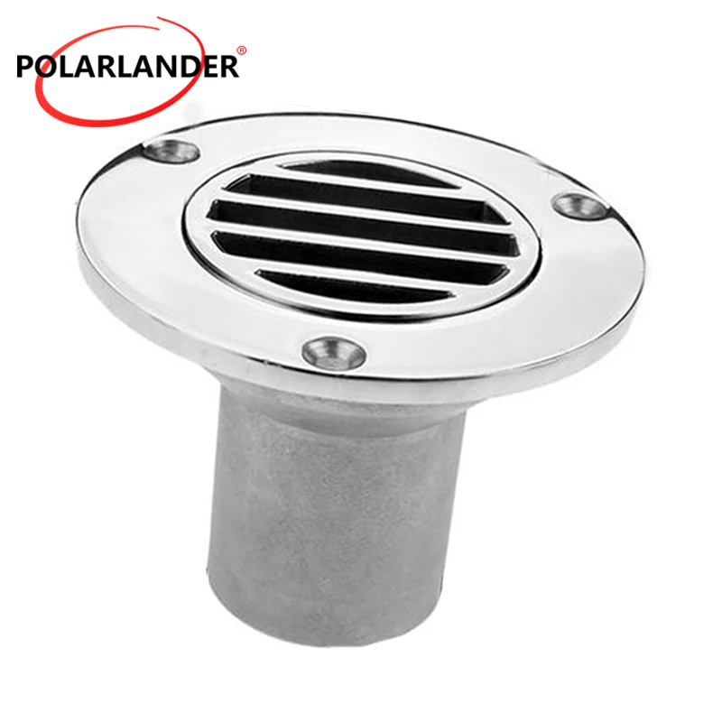 Прямой трап открытого типа для пола 1-1/2 дюйма 38 мм нержавеющая сталь 316 1 шт.