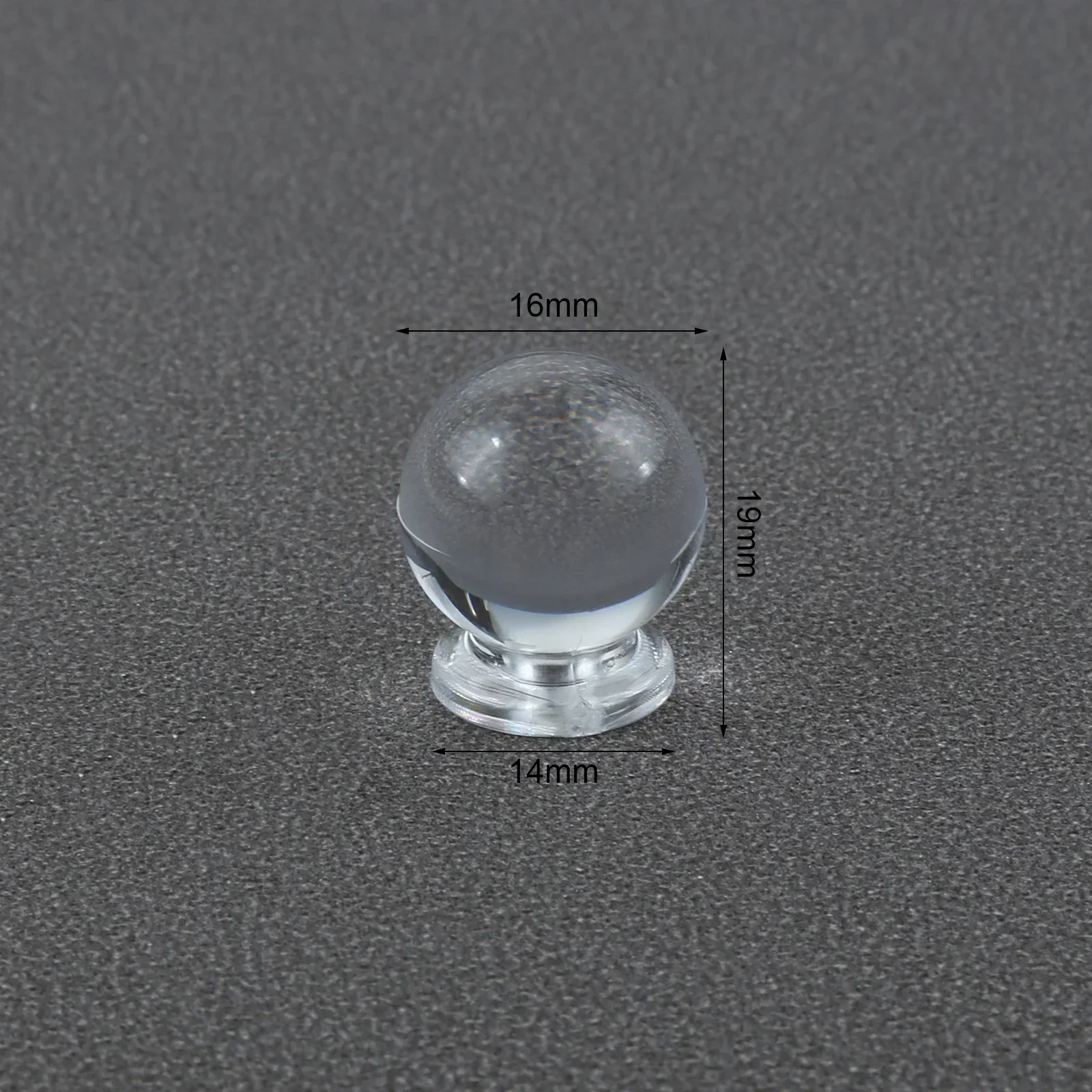 

Прозрачные акриловые мини-ручки для мебели