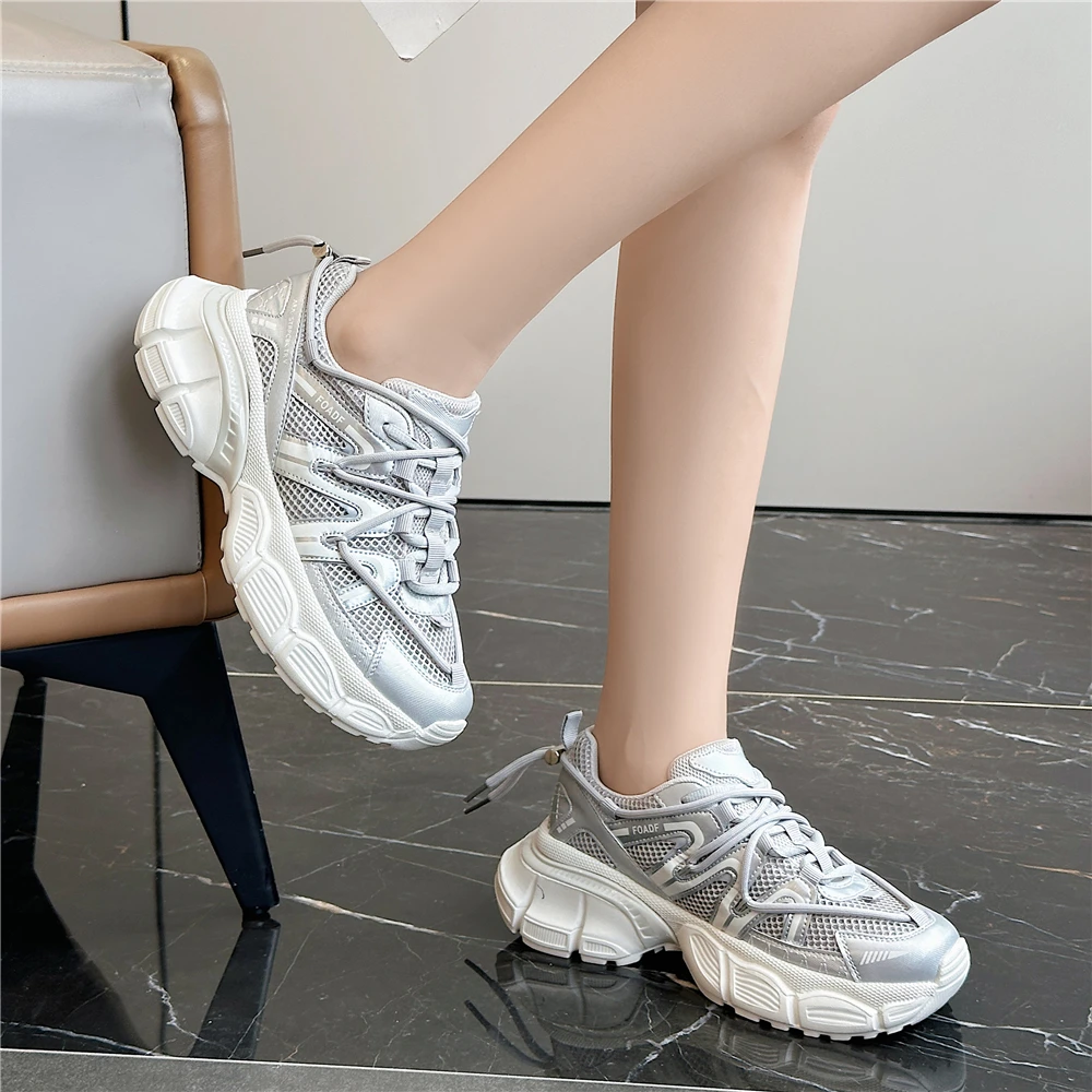 New Sneakers For Women High Platforms Casual Shoes Woman Fashion Chunky Sneakers Ladies Casual Shoes Female