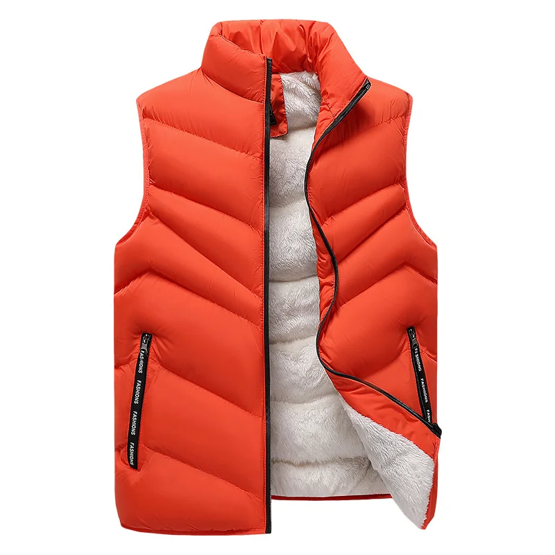

Winter Men's Big Size Clothing Wool Soft Vest Jackets Sleeveless Coat Fashion Plus Size 8XL Male Warm Waistcoat Fleece Vest Men