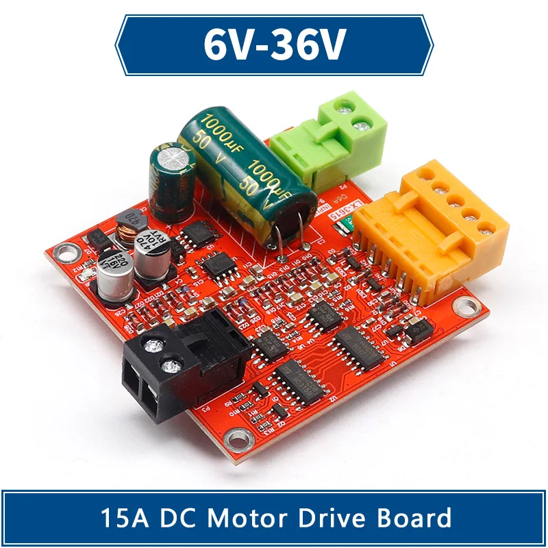 

6-36V 15A High Power DC Motor Driver Board Precise DC Motor Drive Plate Module PWM Speed Regulator Module Industrial Grade