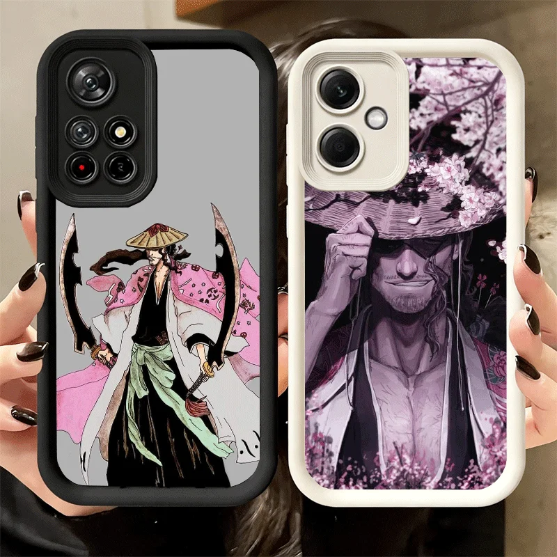Фото Мягкий чехол для телефона Bleach Kyoraku Shunsui для Xiaomi Redmi Note 15 14 13 12 11 Pro Plus 10S 11S 4G 11T 5G, силиконовый чехол №3