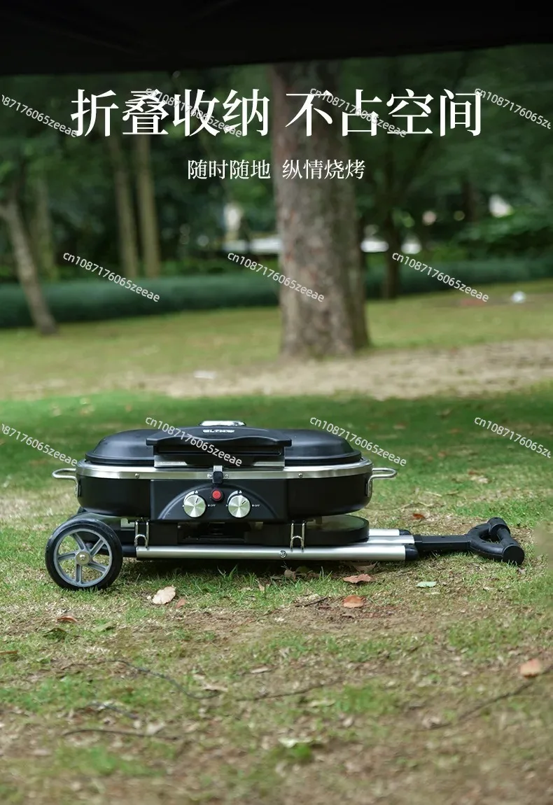 Портативный стоячий пропановый гриль Coleman RoadTrip 285 с нажимной кнопкой зажигания