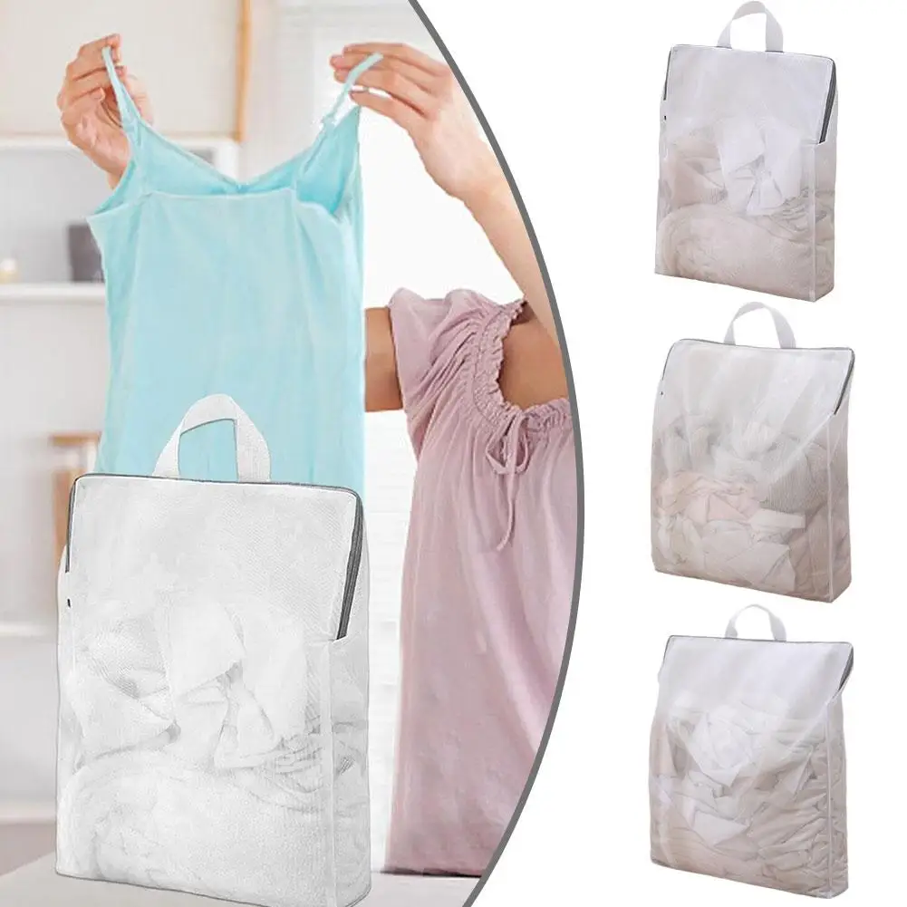 

Three-dimensional Laundry Bag Mesh Zipper Style Bra Laundry Household Care Underwear Bags Socks Clothes Laundry Reusable Du A3G7