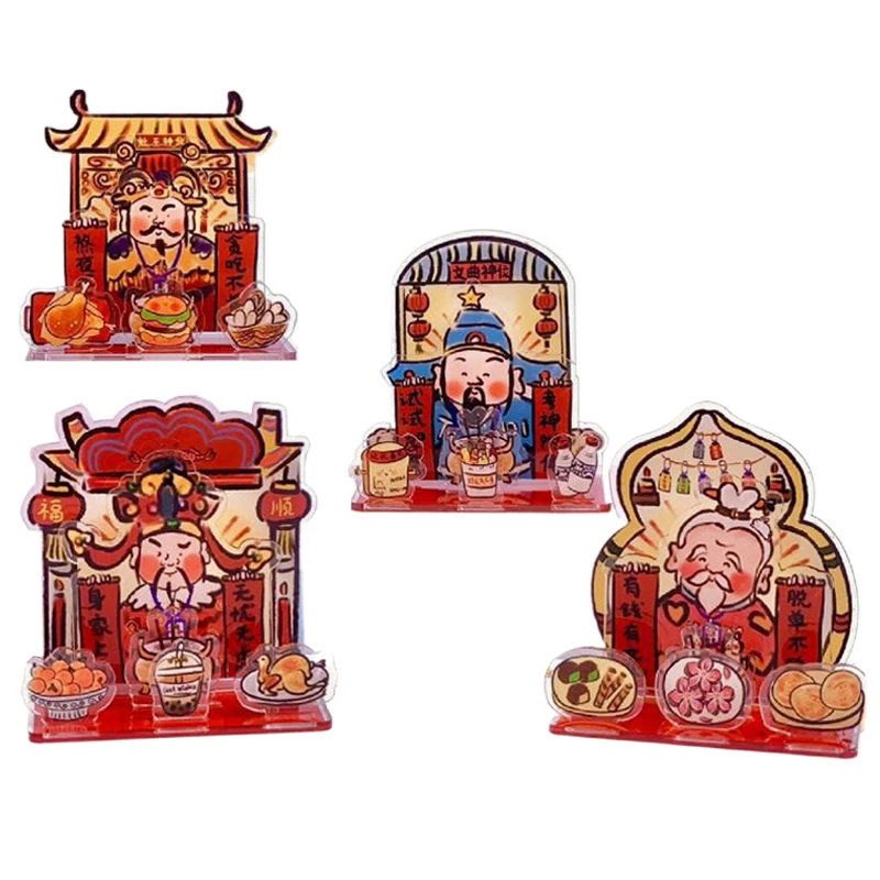 Акриловая стоячая карта God Of Wealth Kitchen Wen Qu Xing Fun Worshipping украшение для домашнего