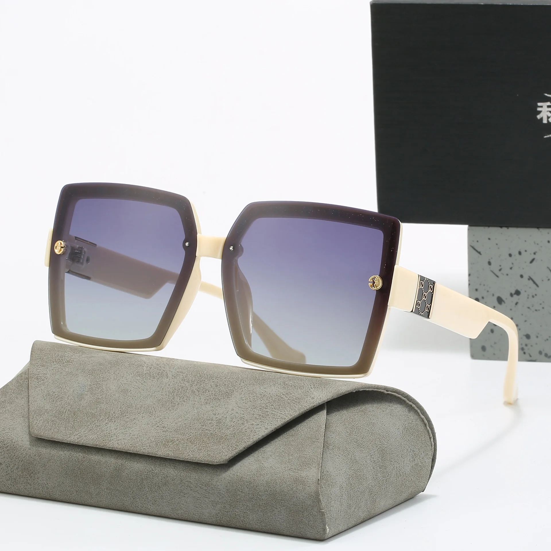 VAKA Fashion Polarized Brand Designer WomenSunglasses Square Oversized Shades Ladies UV400 Trendy Sun Glasses Eyewear