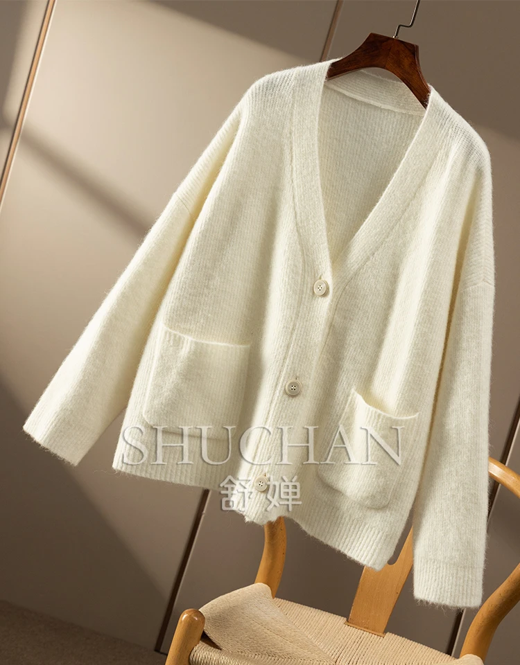 Рисунок 4 - Вязаный кардиган из 32% шерсти мериноса с альпакой 32%