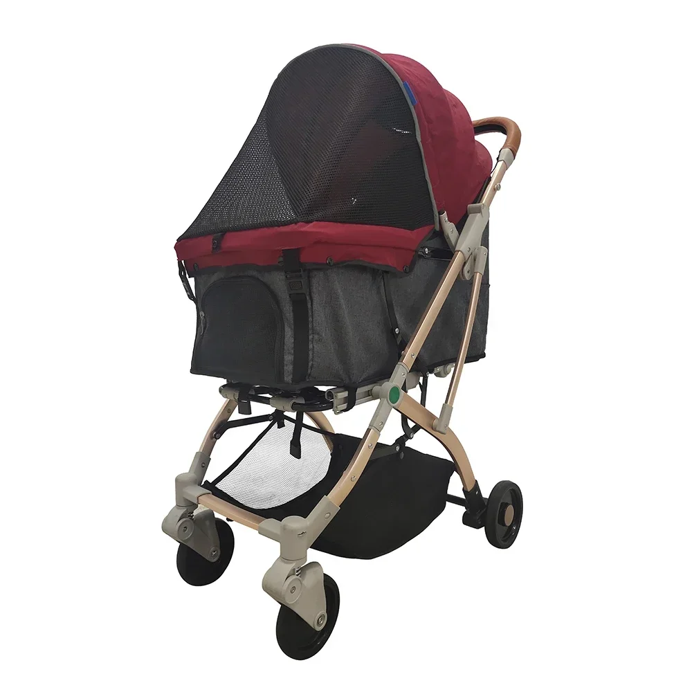 Оптовая продажа индивидуальные четыре колеса роскошная складная коляска для