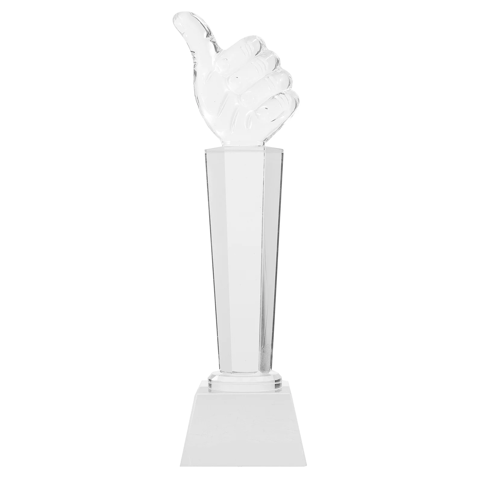 

Sculpture Award Trophies Workers Gifts Crystal Ornament Clear Trophy Decor Model