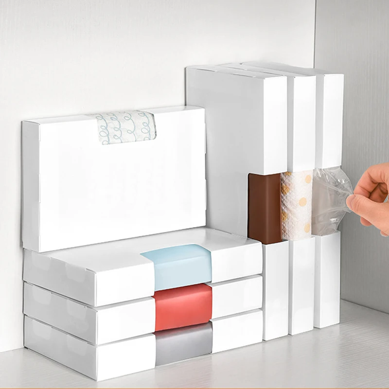 

Multifunctional Storage Box Household Garbage Bag Plastic Wrap Disposable Gloves Organizer Artifact Easy To Take and Save Space