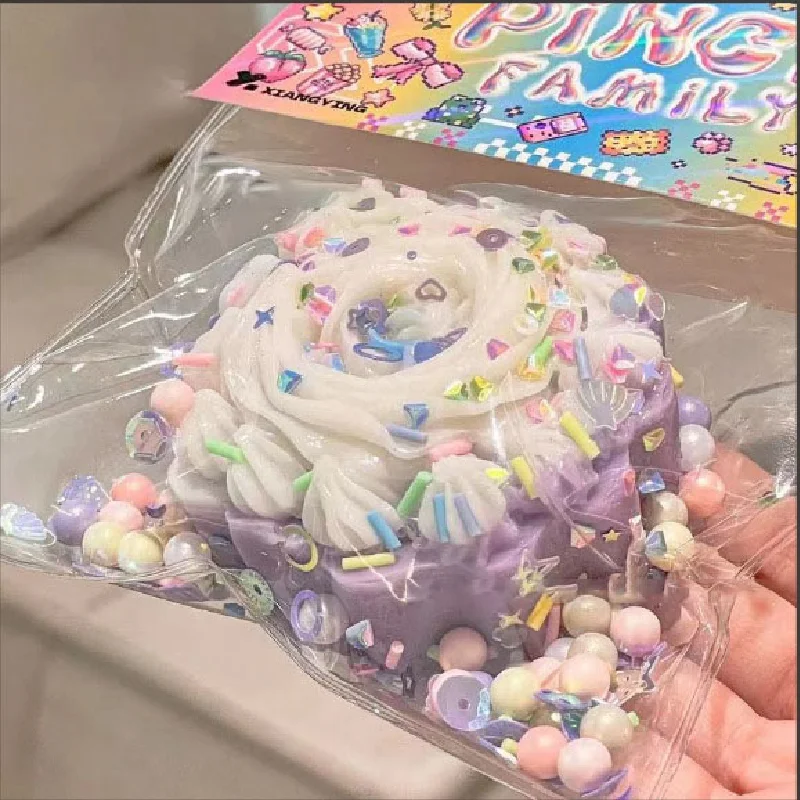 Мягкий фиолетовый сладкий картофель торт Таро моти мягкая липкая успокаивающая