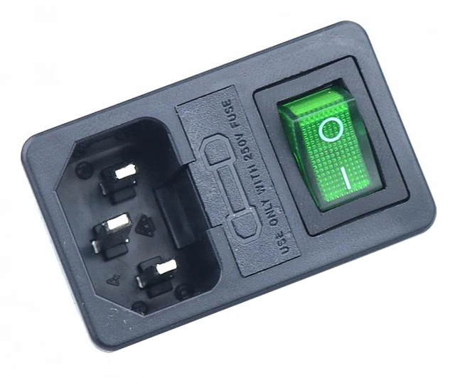 

Красный кулисный выключатель с предохранителем ELESAVEE 10А