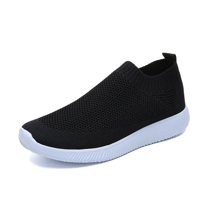 2022- New Style Women Shoes Knitting Sock Sneakers Women Flat Shoes Casual Breathable Sneakers Flats Walking Shoes for Women