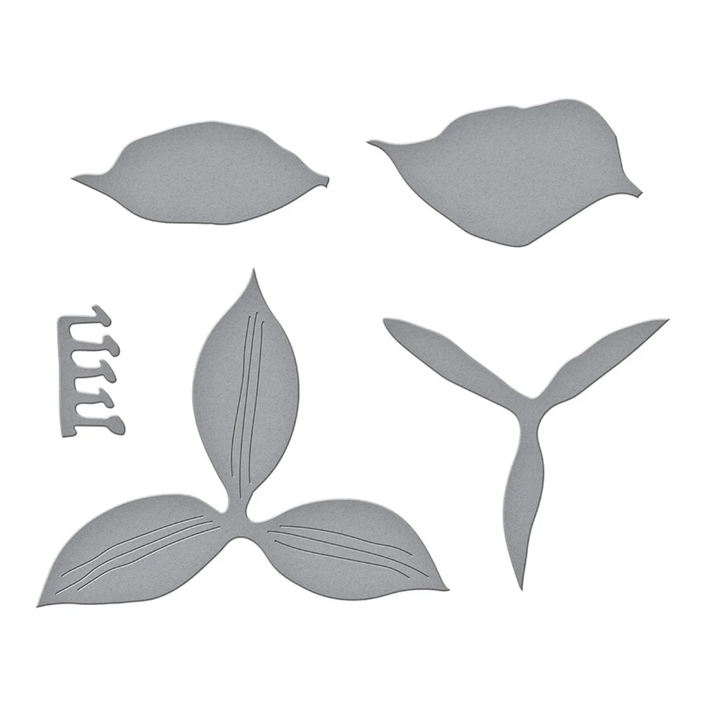 

2022 Spring New Trillium Etched Cutting Dies Diy Craft Paper Greeting Card Scrapbooking Diary Album Decoration Embossing Mold