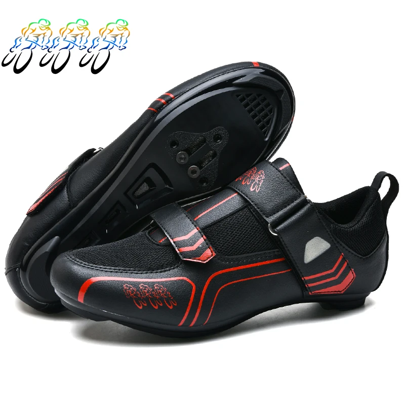 

Мужская профессиональная обувь для шоссейного велосипеда 2022, дышащая сетчатая обувь с фиксацией, Мужская велосипедная обувь с твердой подо...