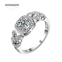 luxury 925 silver jewelry rings inlaid aaa zircon gemstones charm finger ring for women wedding party gift accessories wholesale